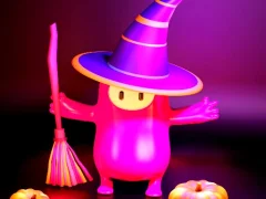 Gioco Fall Guys Halloween Puzzle in linea
