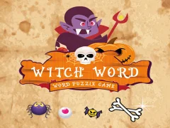 Gioco Witch Word Halloween Puzzel Game in linea