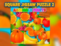 Gioco Square jigsaw Puzzle 2 - Assemble Fruits in linea