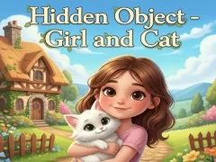 Gioco Hidden Object - Girl and Cat in linea