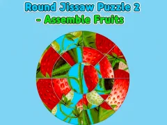 Gioco Round jigsaw Puzzle 2 - Assemble Fruits in linea