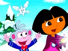 Gioco Dora Find 5 Differences in linea