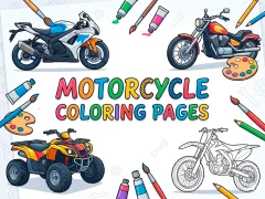 Gioco Motorcycle Coloring Pages in linea