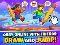 Gioco Obby online with friends: Draw and Jump! in linea