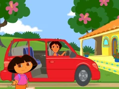 Gioco Dora The explorer Dora's Ride-Along City Adventure in linea