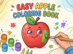 Gioco Easy Apple Coloring Book in linea