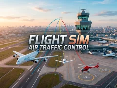 Gioco Flight Sim Air Traffic control in linea