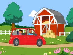 Gioco Dora The explorer Dora's Ride-Along Animal Photo Adventure in linea