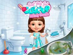 Gioco Sweet Baby Girl Cleanup Messy House in linea