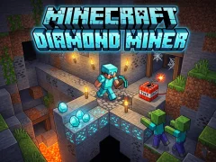 Gioco Minecraft Diamond Miner in linea