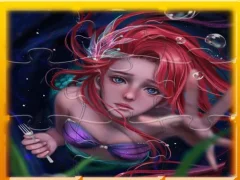 Gioco Mermaid Ariel Princess Jigsaw Puzzle in linea