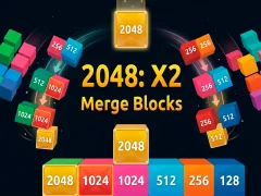 Gioco 2048 X2 Merge Blocks in linea