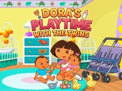 Gioco Dora the Explorer Dora's Playtime with the Twins in linea
