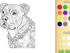 Gioco Dog Coloring Book for Adults in linea