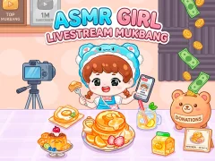 Gioco ASMR Girl: Livestream Mukbang in linea