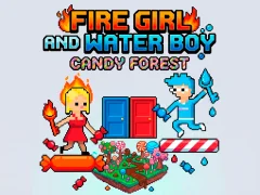 Gioco Fire Girl and Water Boy Candy Forest in linea
