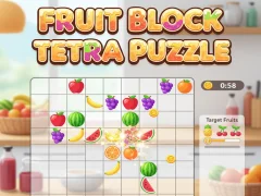 Gioco Fruit Block Tetra Puzzle in linea