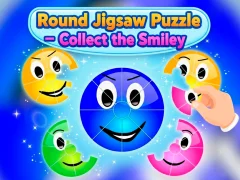 Gioco Round jigsaw Puzzle - Collect the Smiley in linea
