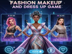 Gioco Fashion Makeup And Dress Up Game in linea