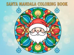 Gioco Santa Mandala Coloring Book in linea