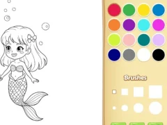 Gioco Mermaid Coloring Book For Kids in linea