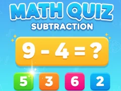 Gioco Math Quiz - Subtraction in linea