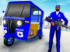Gioco Police Auto Rickshaw Taxi in linea
