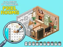 Gioco Coloring by Numbers Pixel Rooms in linea