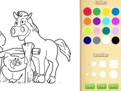 Gioco Farm Animals Coloring Book for Kids in linea