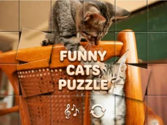 Gioco Funny Cats Puzzle in linea