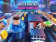 Gioco Boxhead Highway Runner Game in linea