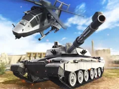 Gioco Strategy of war. Tanks and helicopters in linea