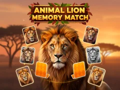 Gioco Animal Lion Memory Match in linea