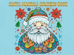Gioco Santa Mandala Coloring Pages in linea