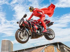 Gioco Real Motorbike Super Hero Stunt 3D in linea