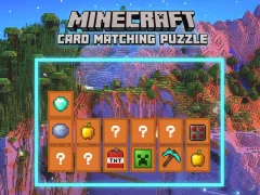 Gioco Minecraft Card Matching Puzzle in linea