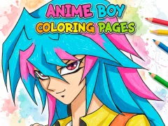 Gioco Anime Boy Coloring Pages in linea