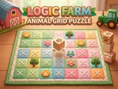 Gioco Logic Farm: Animal Grid Puzzle in linea