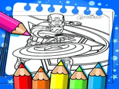 Gioco Captain America Coloring Book in linea
