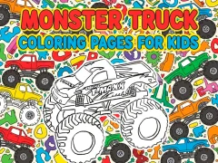 Gioco Monster Truck Coloring Pages For Kids in linea