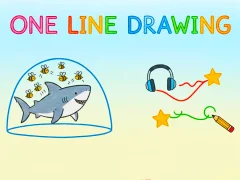 Gioco One Line Drawing in linea