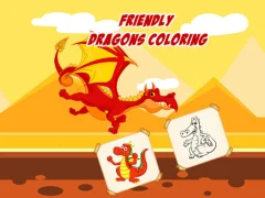 Gioco Friendly Dragons Coloring in linea