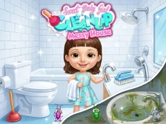 Gioco Sweet Baby Girl Cleanup Messy House in linea