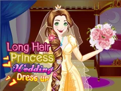 Gioco Long Hair Princess Wedding Dress up in linea