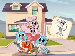 Gioco World Of Gumball Coloring Game in linea