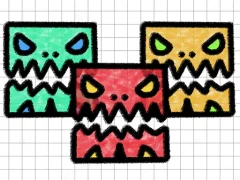 Gioco Geometry Dash Paper Note in linea