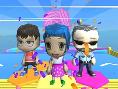 Gioco Fall Guys And Girls Chibi Race Knockdown Multiplay in linea