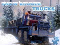 Gioco Snow Runner Trucks Jigsaw in linea