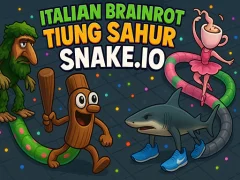 Gioco Italian Brainrot Tung Sahur Snake.io in linea