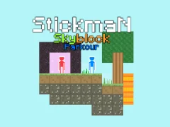 Gioco Stickman Skyblock Parkour in linea